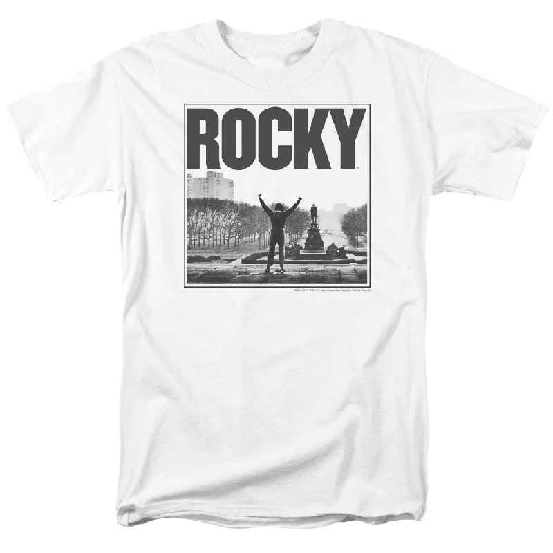 Rocky T-Shirt Top of the Stairs White Tee