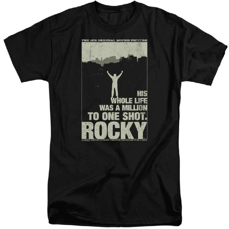 Rocky Tall T-Shirt Million to One Shot Black Tee