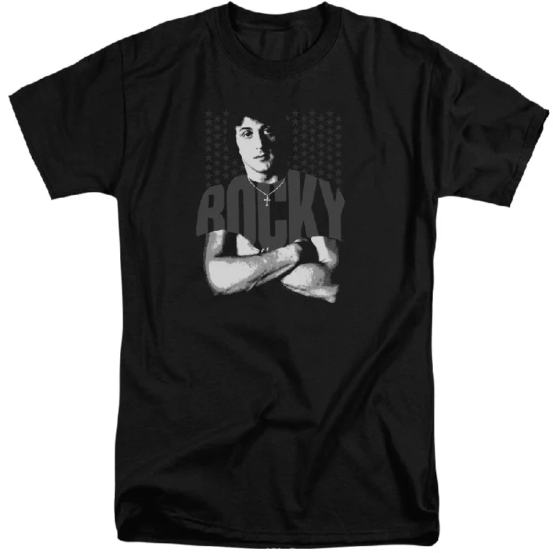 Rocky Tall T-Shirt Stars Black Tee