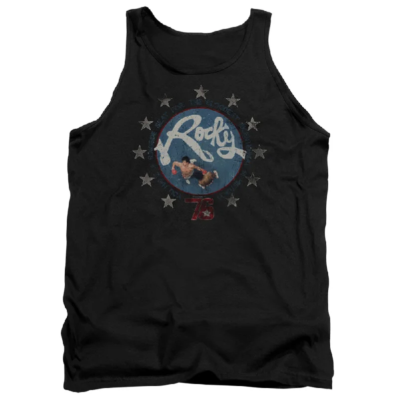 Rocky Tanktop Balboa and Creed in the Ring Black Tank