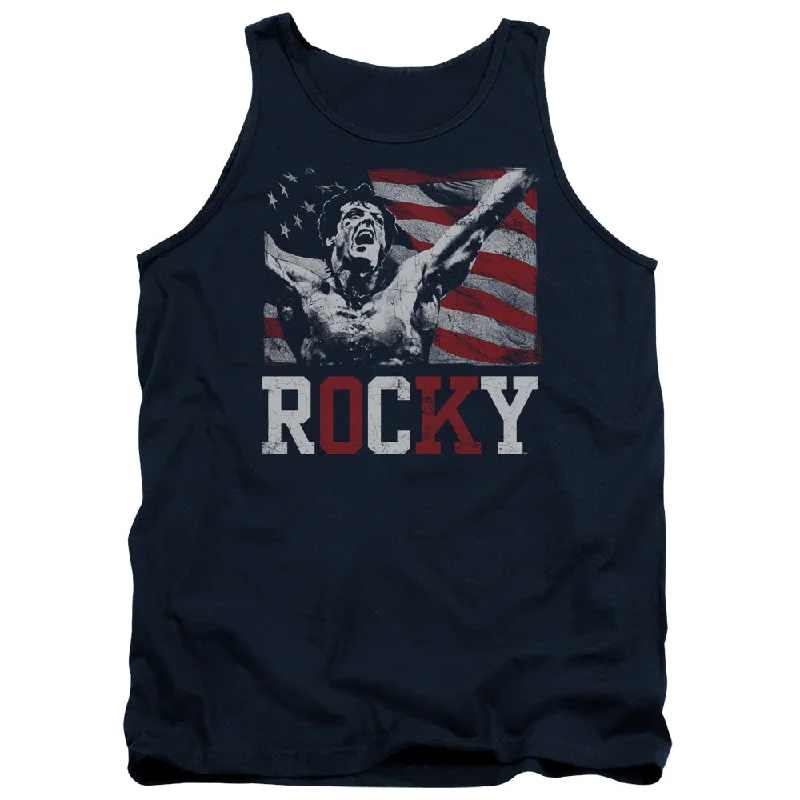 Rocky Tanktop Flag Champion Navy Tank