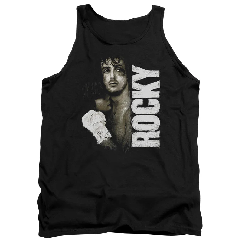 Rocky Tanktop Serious Portrait Black Tank