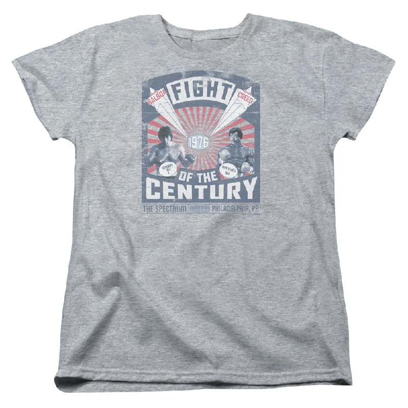 Rocky Womens T-Shirt 1976 Balboa Creed Fight Athletic Heather Tee