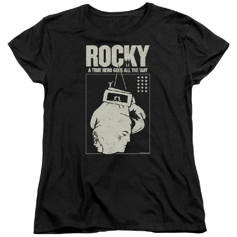 Rocky Womens T-Shirt True Hero Black Tee