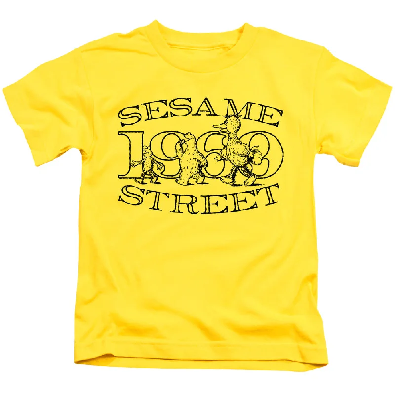 Sesame Street Boys T-Shirt Friend Stroll Yellow Tee