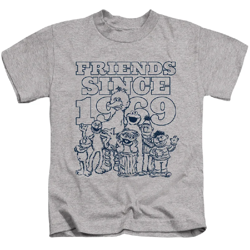 Sesame Street Boys T-Shirt Friends Since 1969 Heather Tee