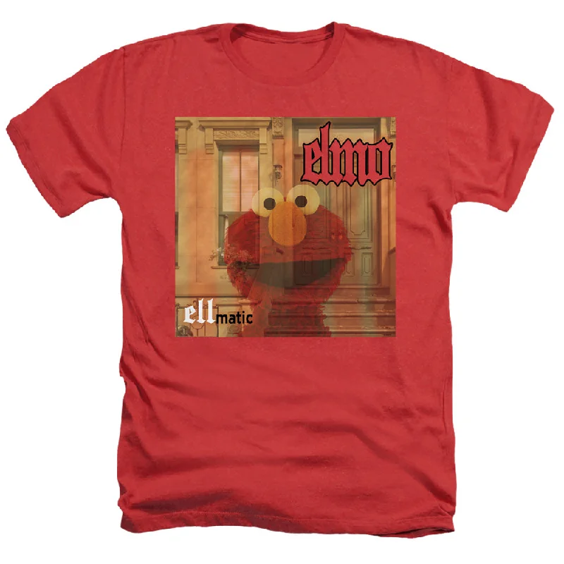 Sesame Street Heather T-Shirt Elmo Ellmatic Red Tee