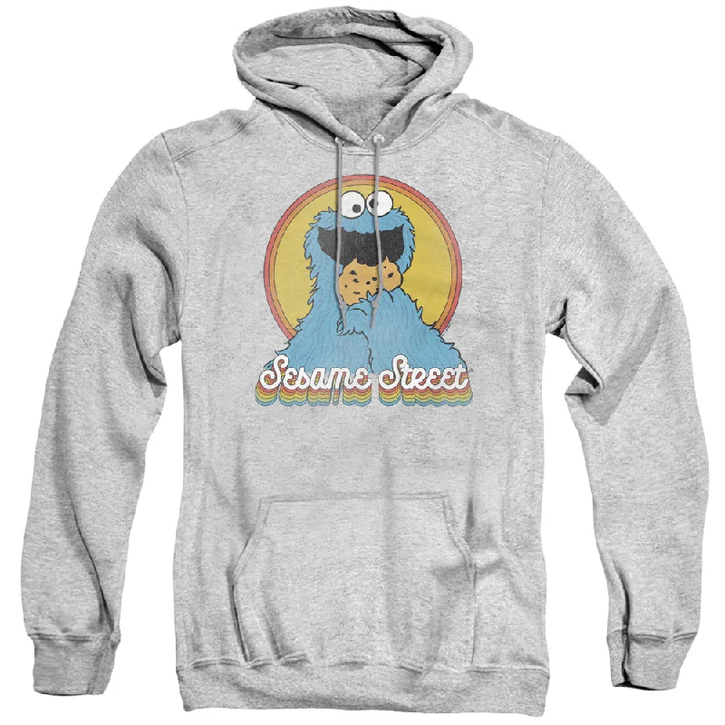 Sesame Street Hoodie Cookie Monster Rainbow Heather Hoody