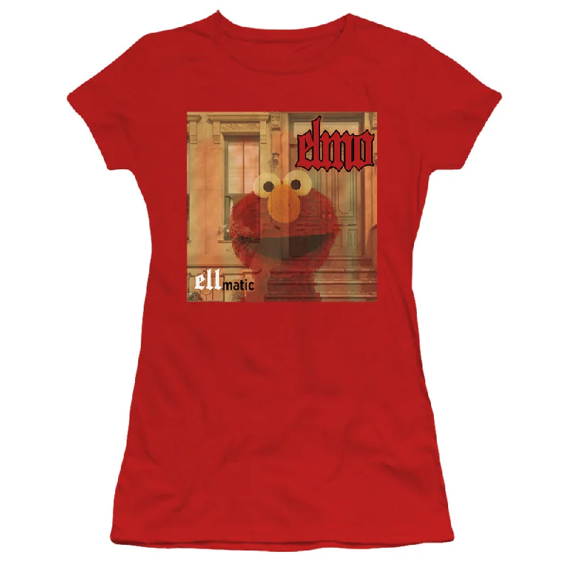 Sesame Street Juniors T-Shirt Elmo Ellmatic Red Tee