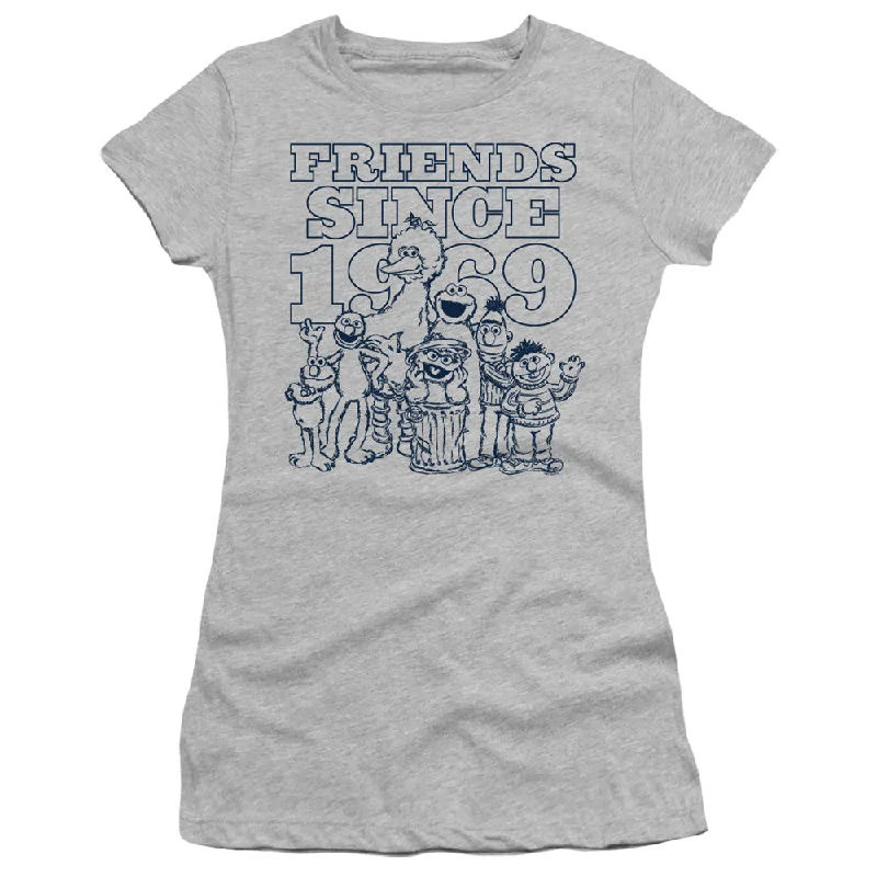 Sesame Street Juniors T-Shirt Friends Since 1969 Heather Tee