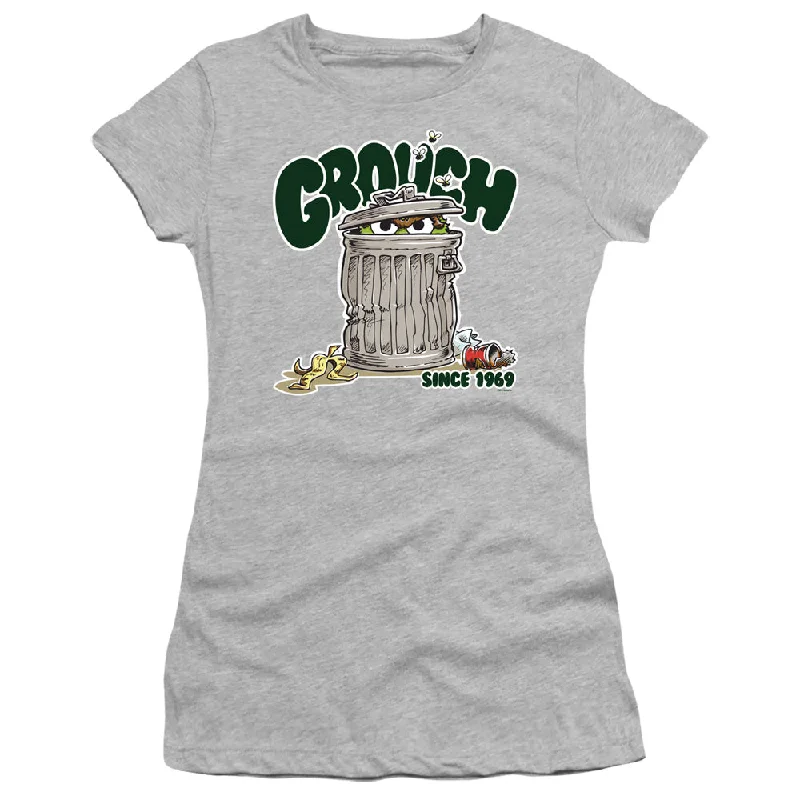 Sesame Street Juniors T-Shirt Grouch Since 1969 Heather Tee