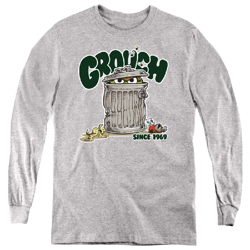 Sesame Street Kids Long Sleeve Grouch Since 1969 Heather Tee