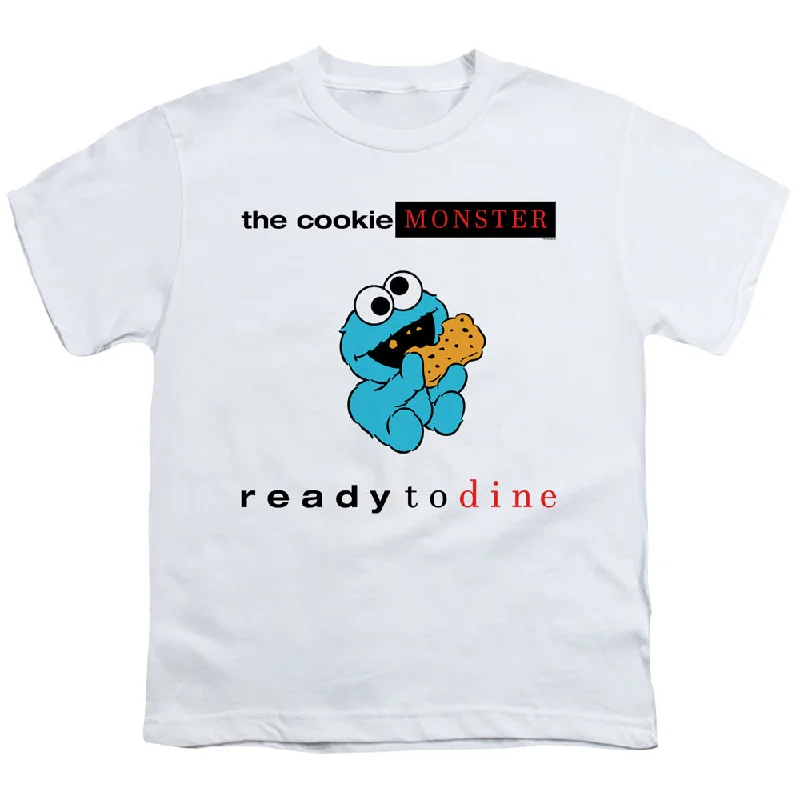 Sesame Street Kids T-Shirt Ready to Dine White Tee