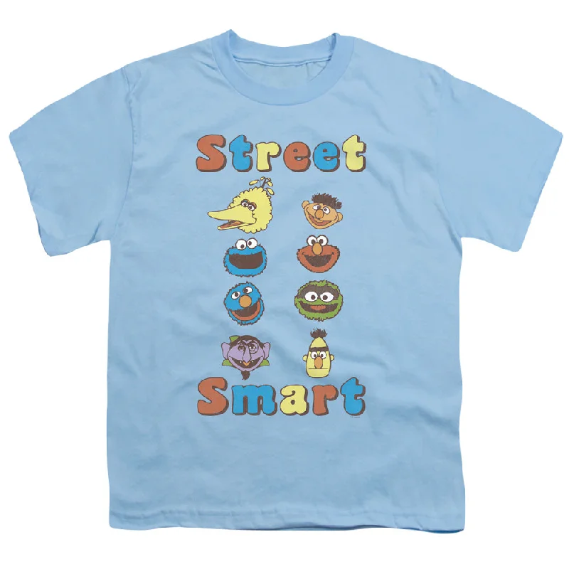 Sesame Street Kids T-Shirt Street Smart Light Blue Tee