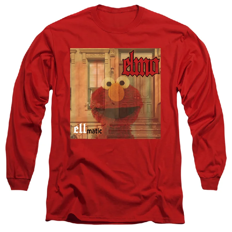 Sesame Street Long Sleeve T-Shirt Elmo Ellmatic Red Tee