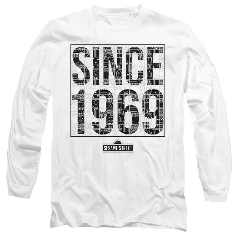 Sesame Street Long Sleeve T-Shirt Since 1969 White Tee