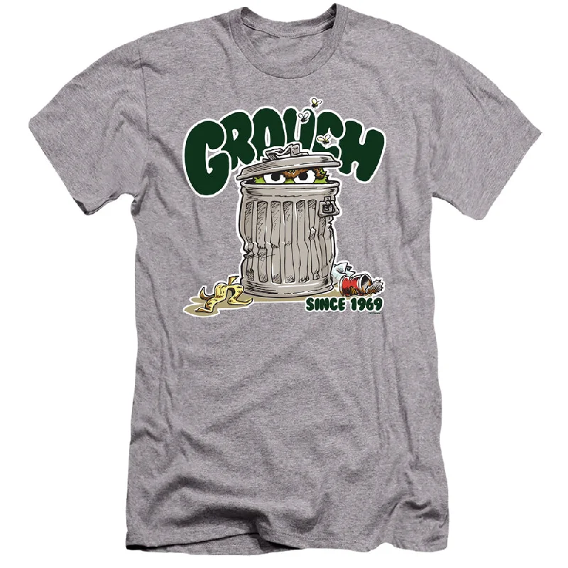 Sesame Street Premium Canvas Shirt Grouch Since 1969 Heather Tee