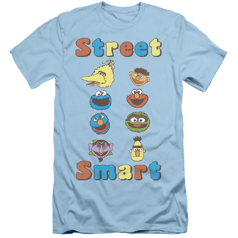 Sesame Street Slim Fit T-Shirt Street Smart Light Blue Tee