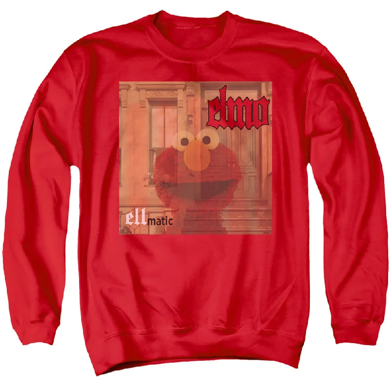 Sesame Street Sweatshirt Elmo Ellmatic Red Pullover