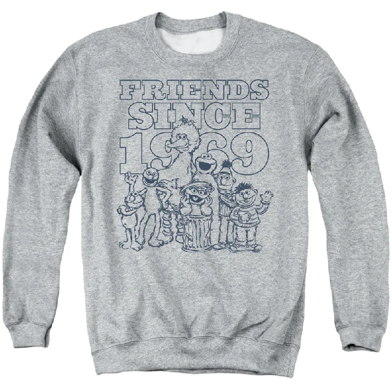 Sesame Street Sweatshirt Friends Since 1969 Heather Pullover