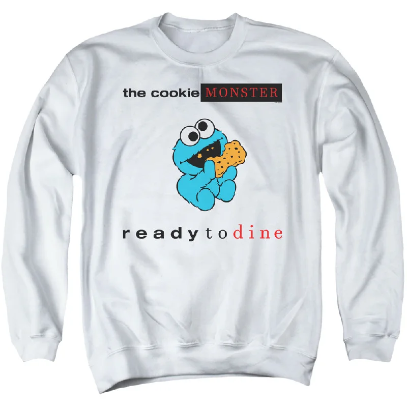 Sesame Street Sweatshirt Ready to Dine White Pullover