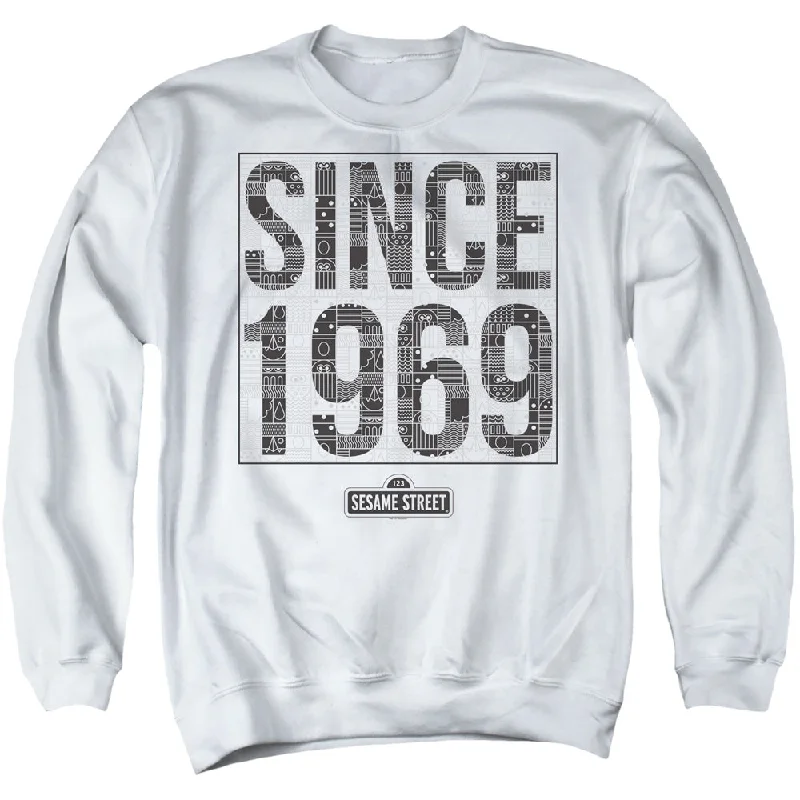 Sesame Street Sweatshirt Since 1969 White Pullover