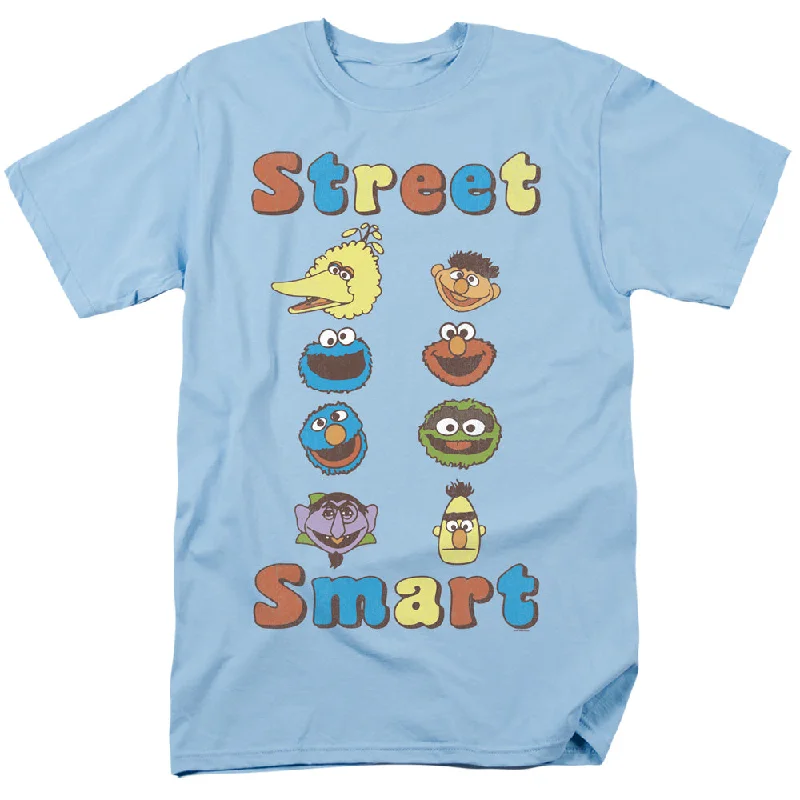 Sesame Street T-Shirt Street Smart Light Blue Tee