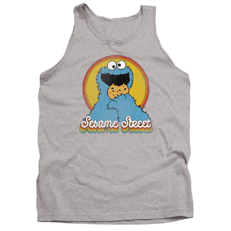 Sesame Street Tanktop Cookie Monster Rainbow Heather Tank