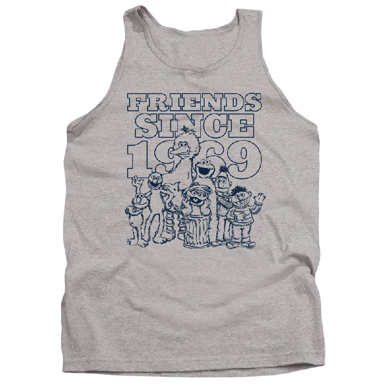 Sesame Street Tanktop Friends Since 1969 Heather Tank