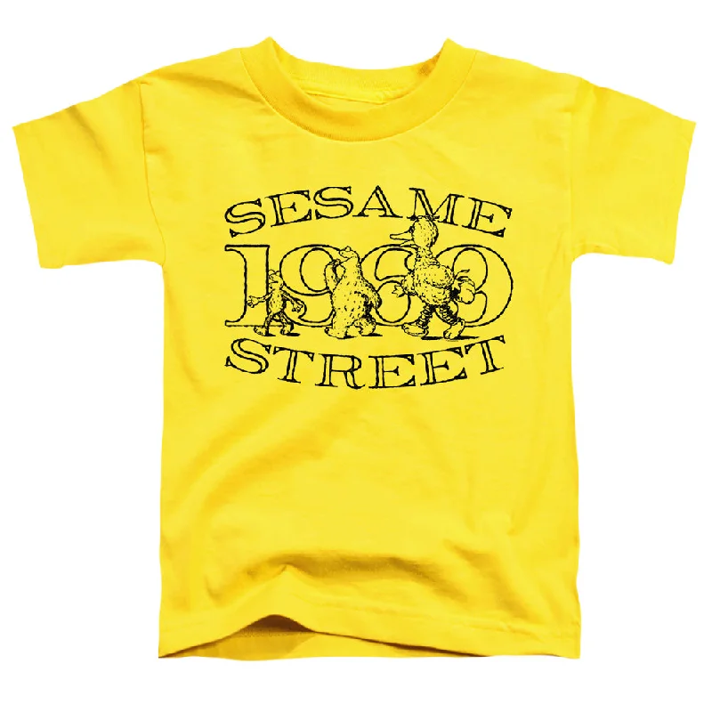 Sesame Street Toddler T-Shirt Friend Stroll Yellow Tee