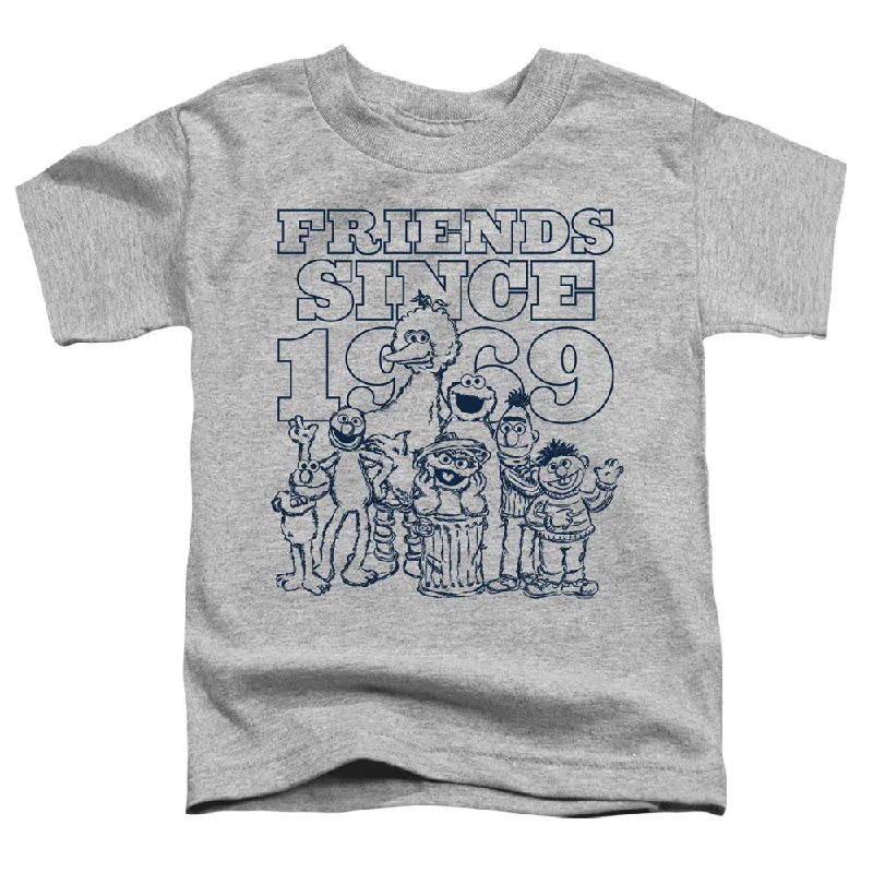 Sesame Street Toddler T-Shirt Friends Since 1969 Heather Tee