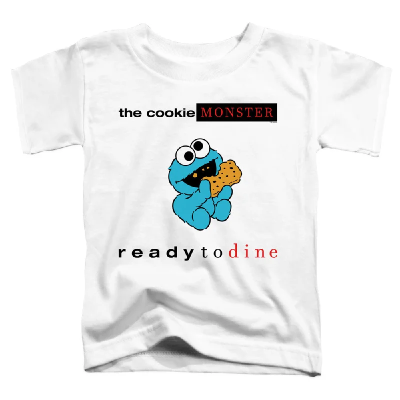 Sesame Street Toddler T-Shirt Ready to Dine White Tee