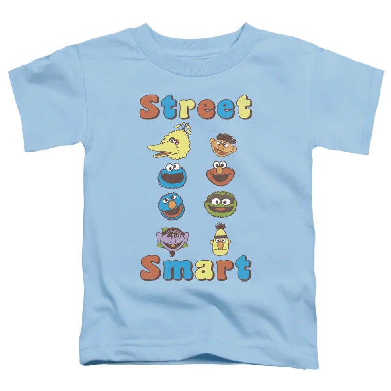 Sesame Street Toddler T-Shirt Street Smart Light Blue Tee