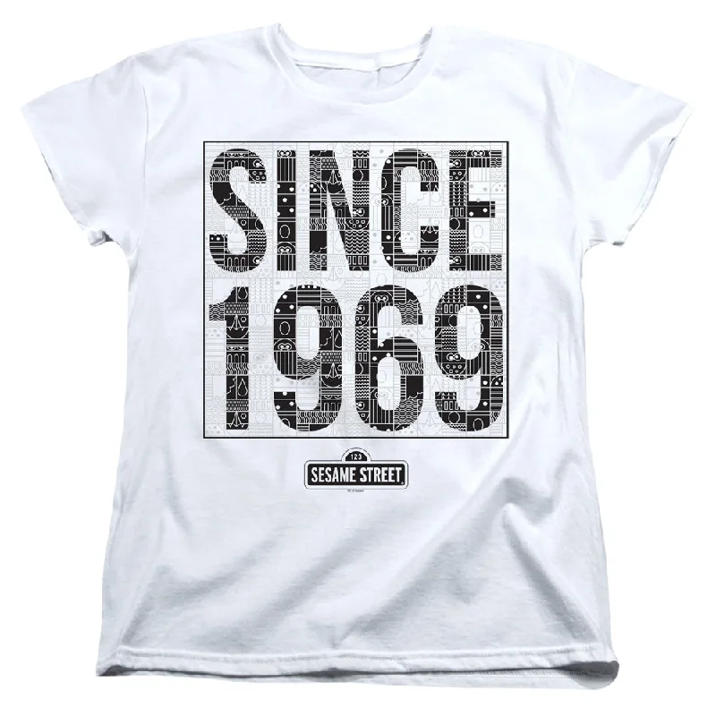 Sesame Street Womens T-Shirt Since 1969 White Tee