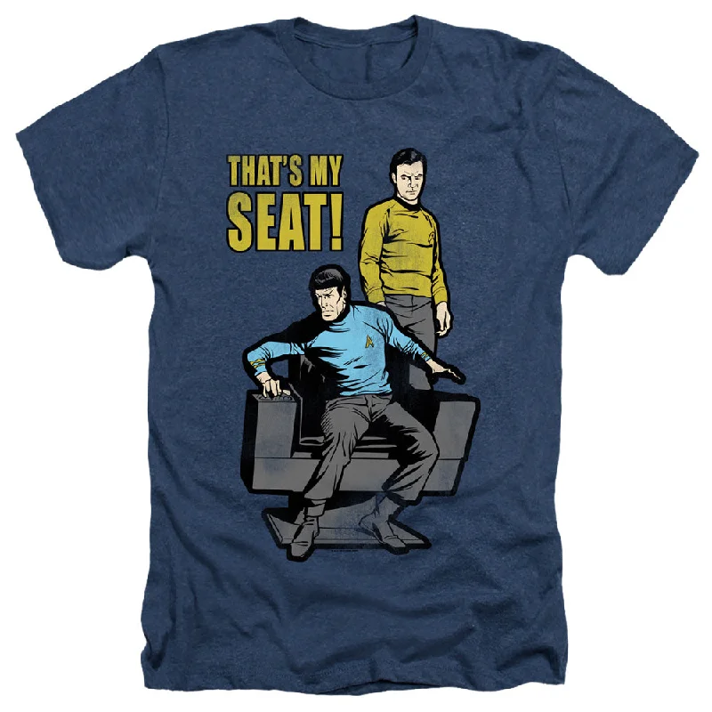 Star Trek Heather T-Shirt Thats My Seat Navy Tee