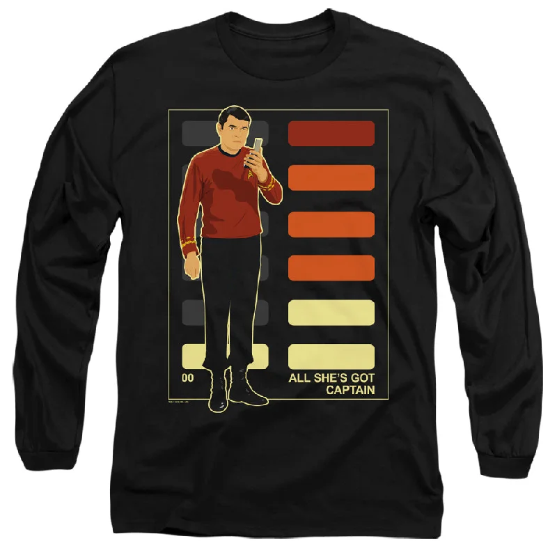 Star Trek Long Sleeve T-Shirt All Shes Got Captain Black Tee