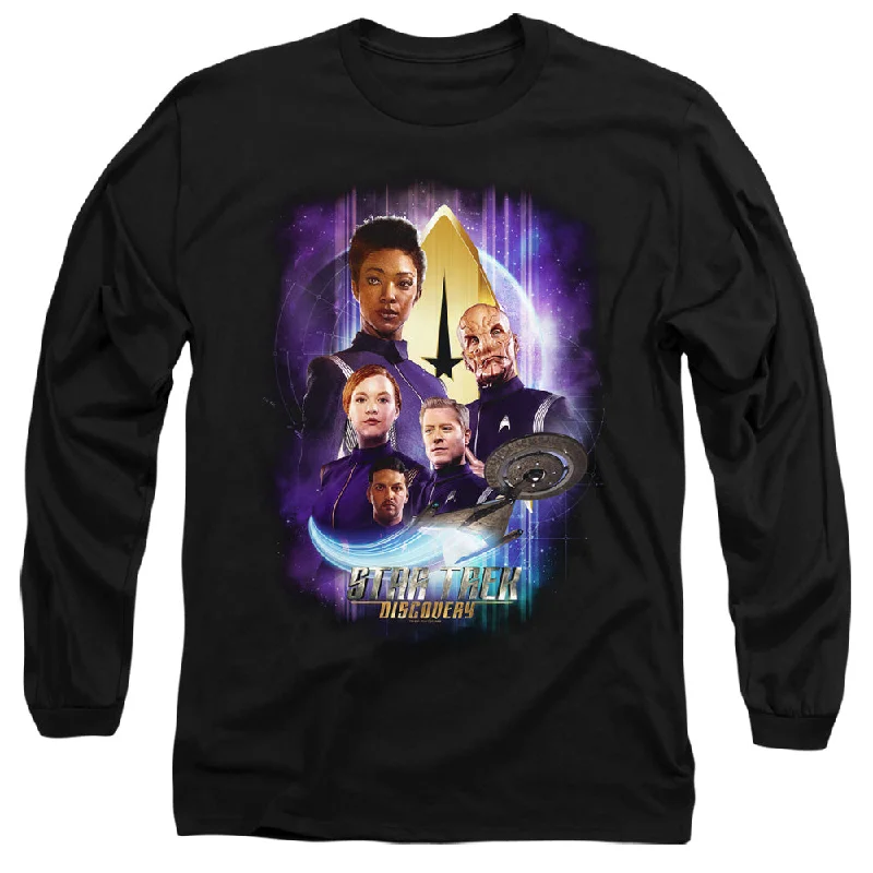 Star Trek Long Sleeve T-Shirt Characters Black Tee