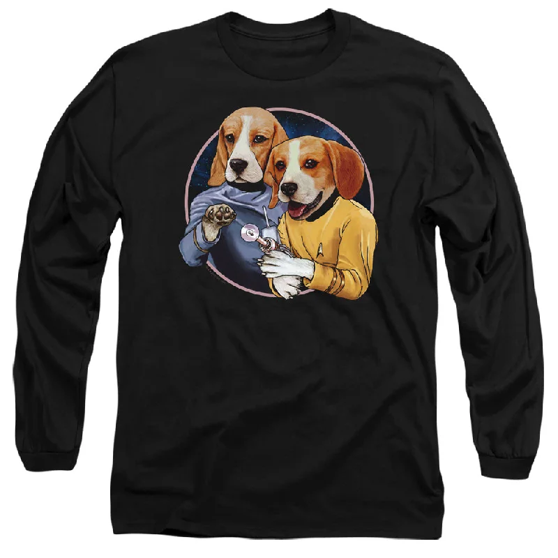 Star Trek Long Sleeve T-Shirt Dogs Black Tee