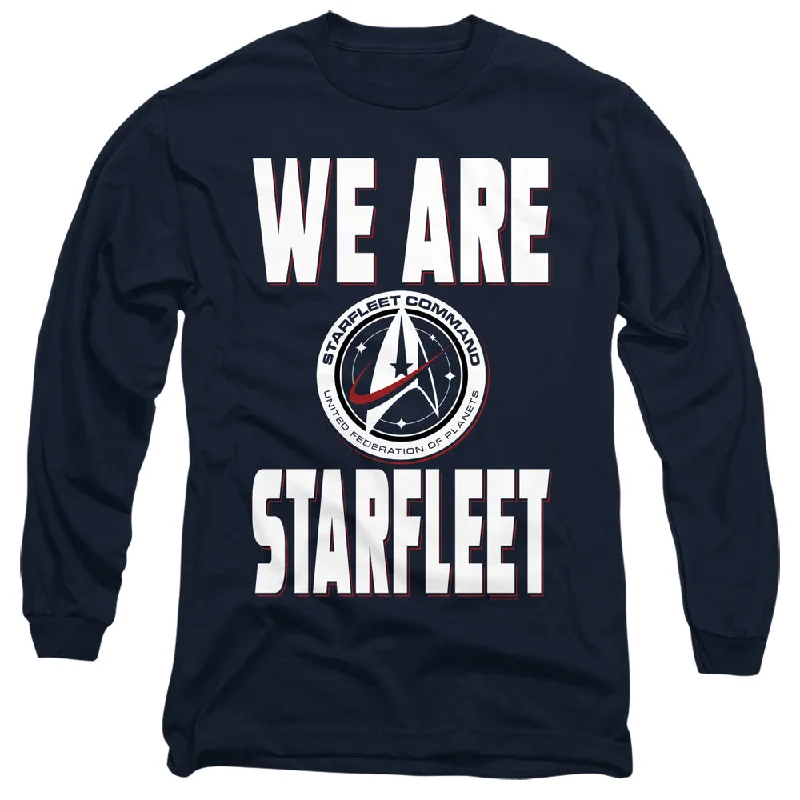 Star Trek Long Sleeve T-Shirt We Are Starfleet Navy Tee