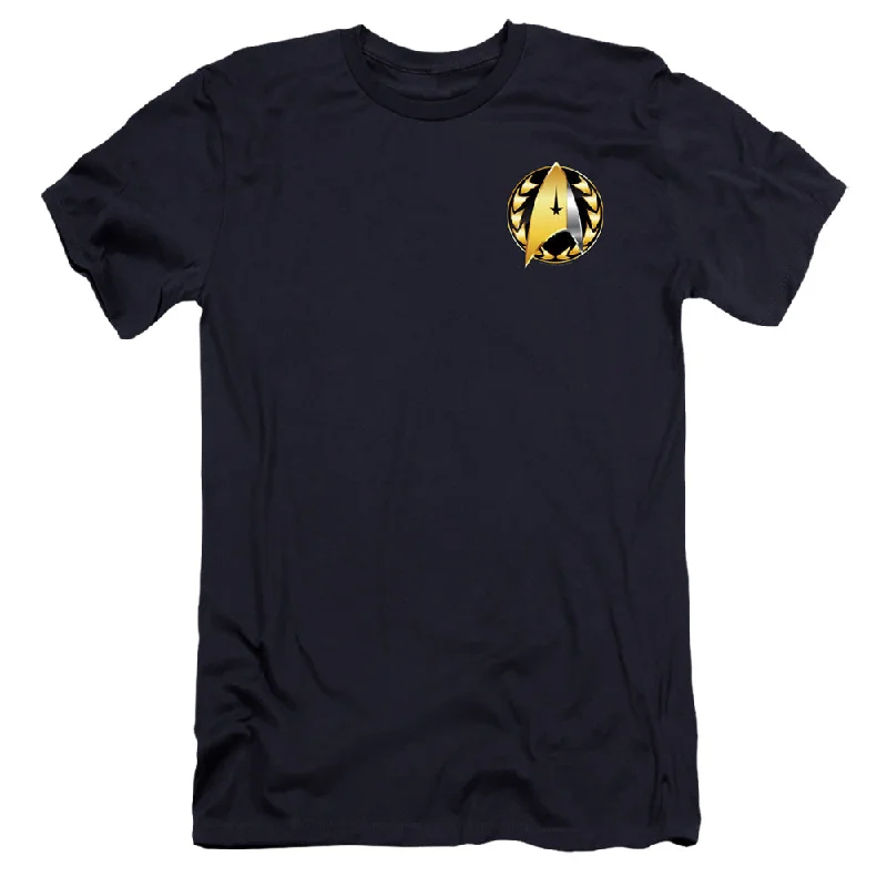 Star Trek Premium Canvas T-Shirt Discovery Admiral Badge Navy Tee