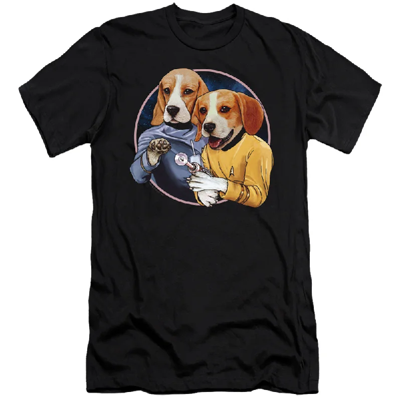 Star Trek Premium Canvas T-Shirt Dogs Black Tee