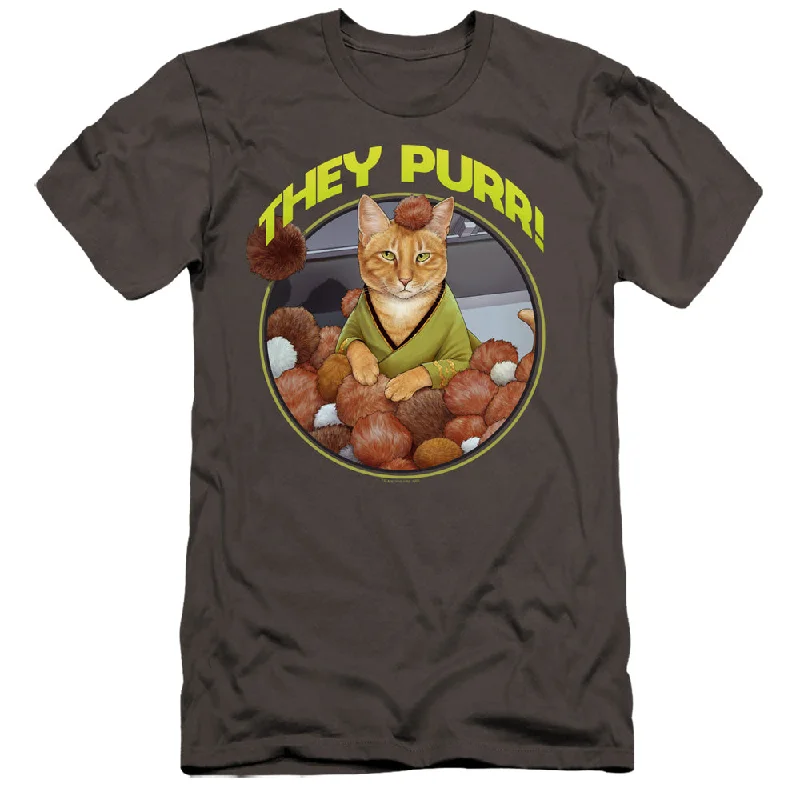 Star Trek Premium Canvas T-Shirt They Purr Charcoal Tee