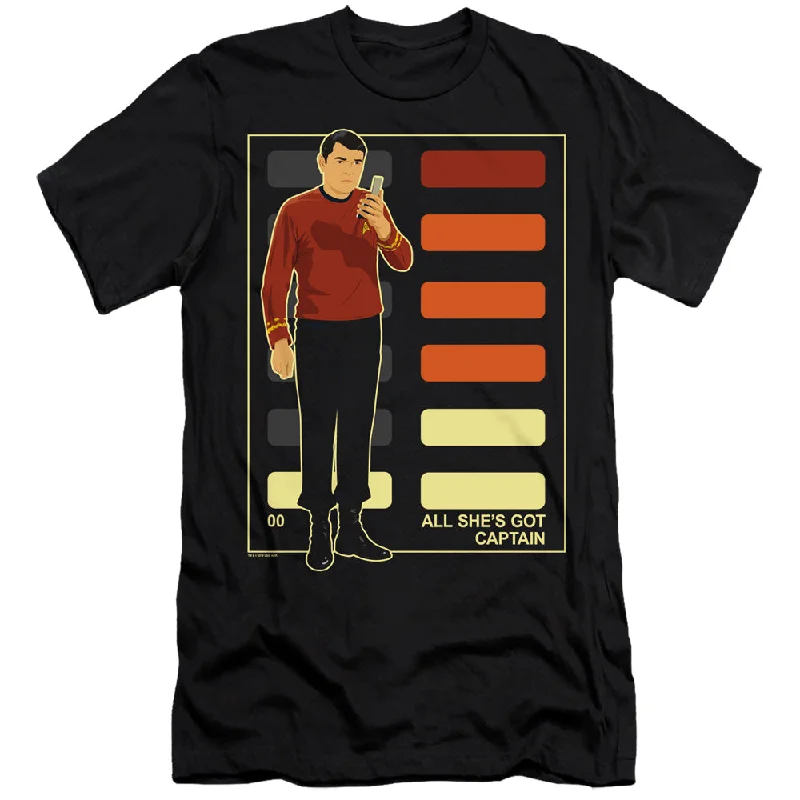 Star Trek Slim Fit T-Shirt All Shes Got Captain Black Tee