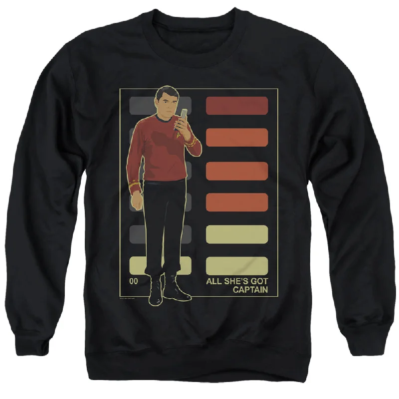 Star Trek Sweatshirt All Shes Got Captain Black Pullover