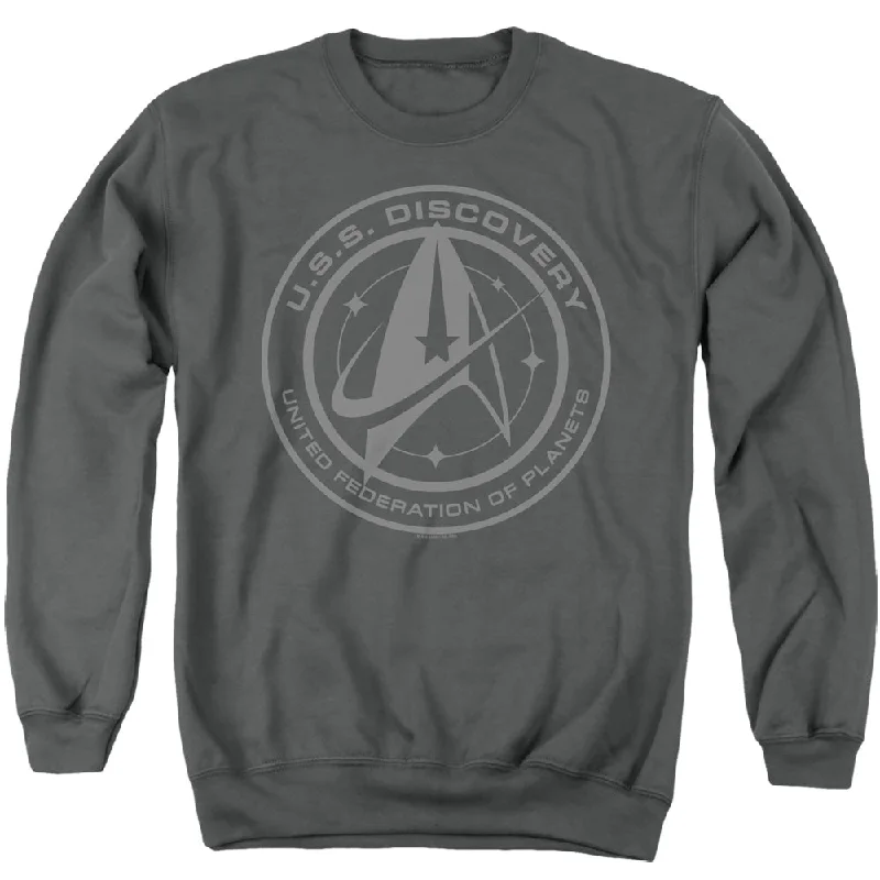 Star Trek Sweatshirt Discovery Crest Charcoal Pullover