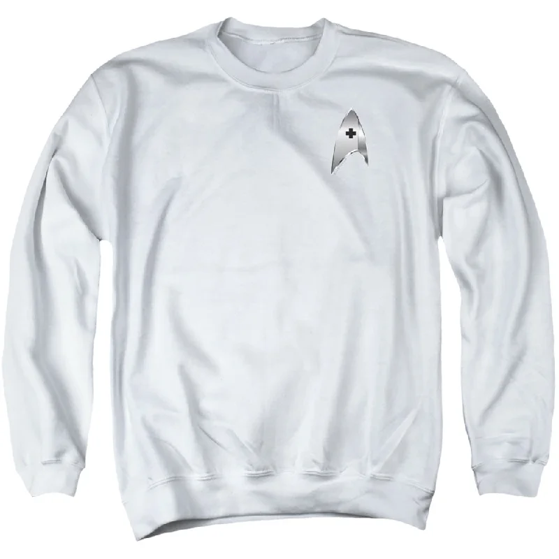 Star Trek Sweatshirt Discovery Medical Badge White Pullover