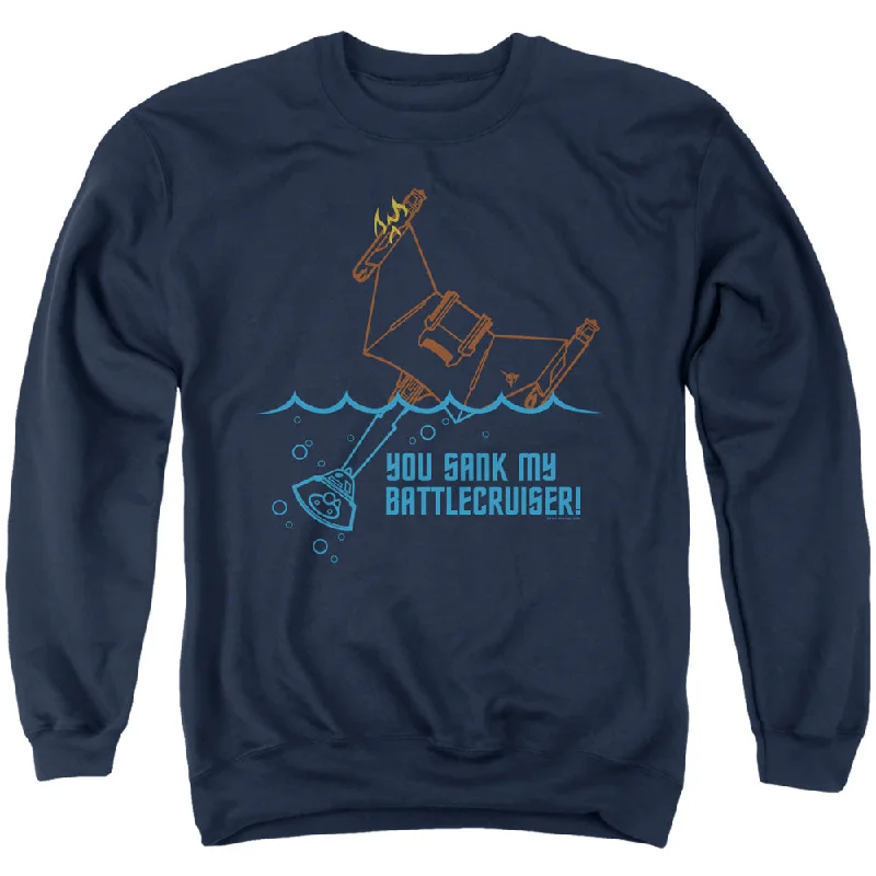 Star Trek Sweatshirt Sank My Battlecruiser Navy Pullover