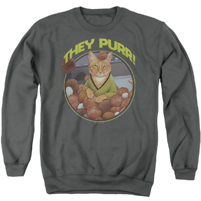 Star Trek Sweatshirt They Purr Charcoal Pullover