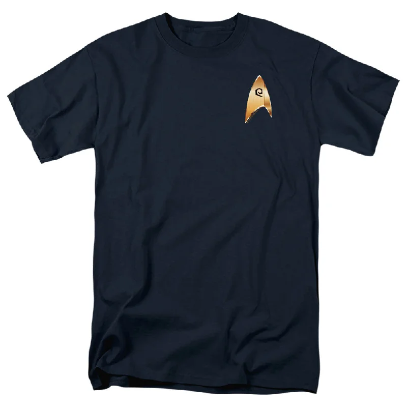 Star Trek T-Shirt Discovery Operations Badge Navy Tee