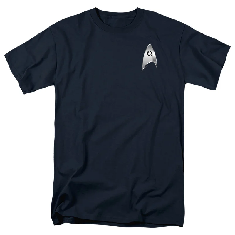 Star Trek T-Shirt Discovery Science Badge Navy Tee